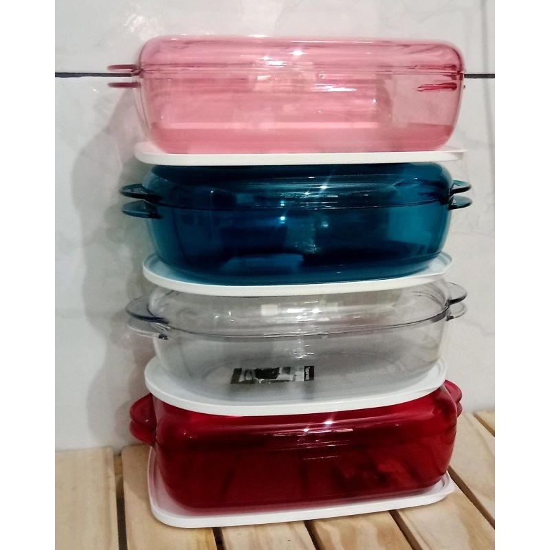 Tupperware microplus oval em policarbonato. | Shopee Brasil