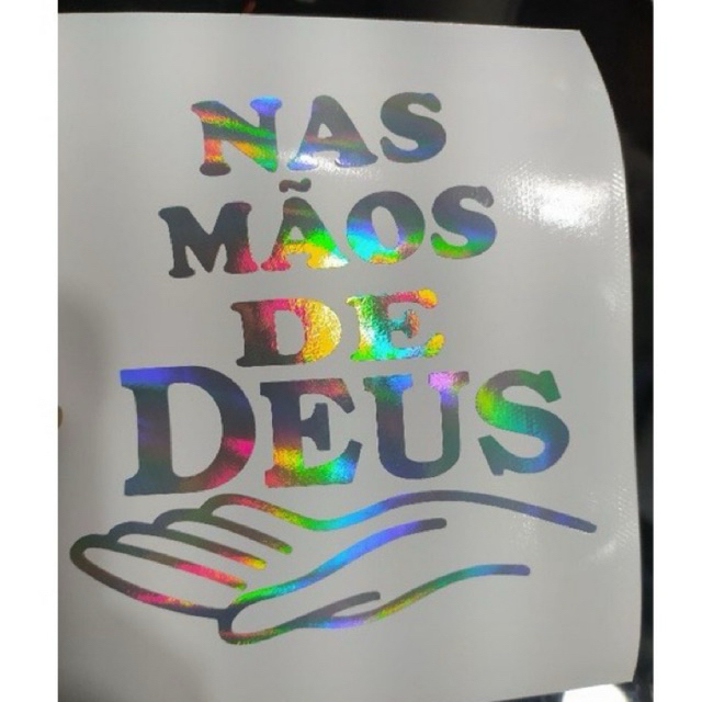 adesivo holografico nas mãos de Deus | Shopee Brasil