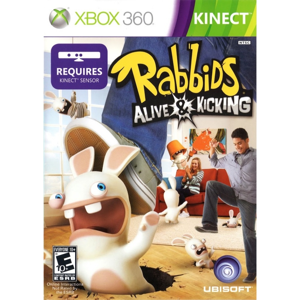 raving rabbids alive & kicking kinect midia fisica - xbox 360 | Shopee ...