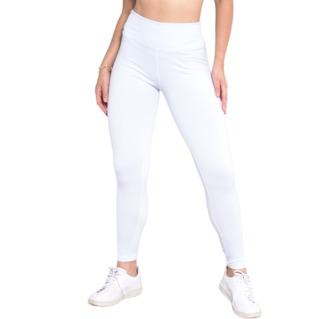 Calça legging hot sale branca grossa