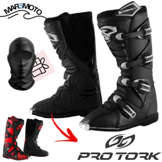 Bota Combat 4 Motocross Trilha Enduro Pro Tork Endure Piloto Moto Estrada Esporte Proteção Pernas