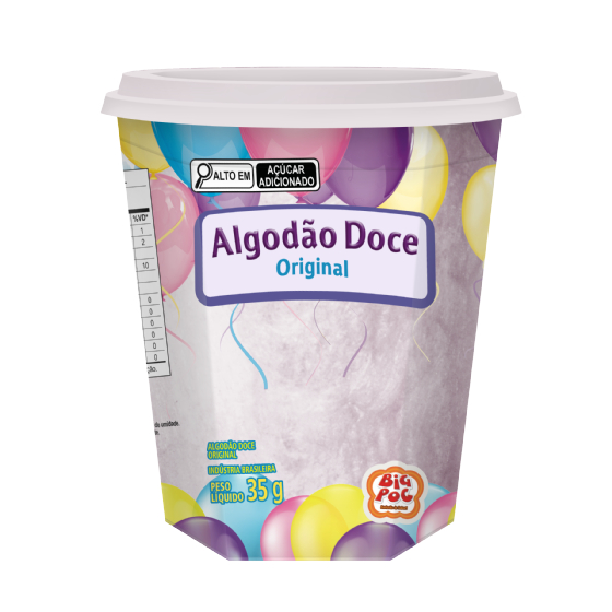 Algodão Doce Sabor Uva Show Sugar Cx 12 X 35 G