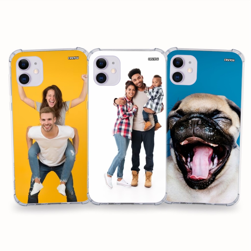 kit 3 capas Personalizadas Celular com sua Foto Imagem, logo, Alta ...