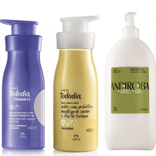 Natura Tododia Macadâmia Chá de Camomila e Lavanda ou Ekos Andiroba Hidratante Nutritivo Corporal Escolher