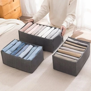 Organizador De Gaveta Com 7 Divisórias 35,5X12,5X17CM Dobrável Guardar Peças Intimas Sutiã Meias Multiuso Universal
