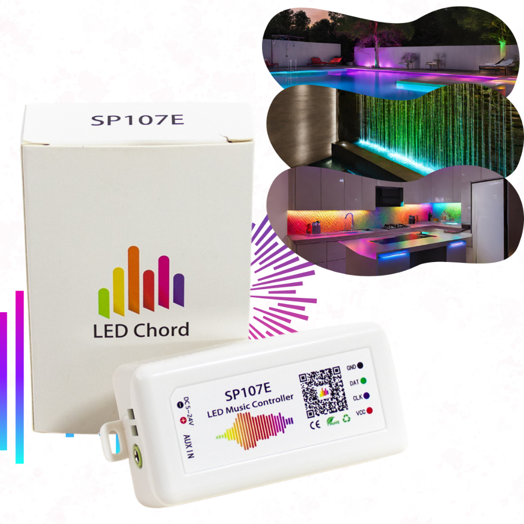 Contrôleur de musique LED SP107E, compatible Bluet... – Grandado