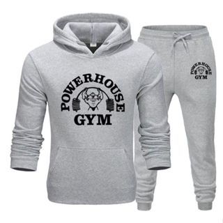 Conjunto Moletom Power Gym Academia Maromba Treino Musculação Kit Inverno Fitnnes
