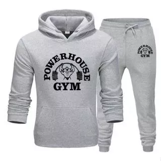 Conjunto Moletom Power Gym Academia Maromba Treino Musculação Kit Inverno Fitnnes