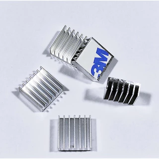 Unidades de Dissipador de Calor de Alumínio com Autoadesivo 14x14x6mm VRM - CPU - GPU - Eletrônicos - Aparelhos - Dissipadores PC Notebook