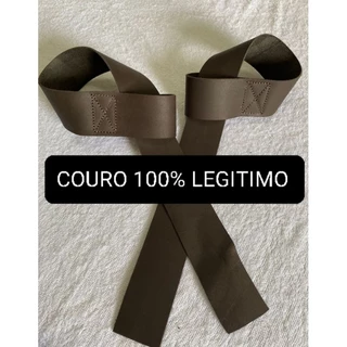 strap fita couro 100% legítimos academia musculação
