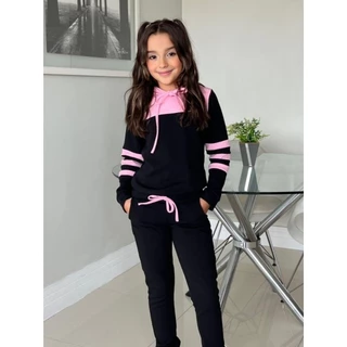 CONJUNTO Moletom infantil Bicolor Tendência (4 ao 14) Otono Imverno