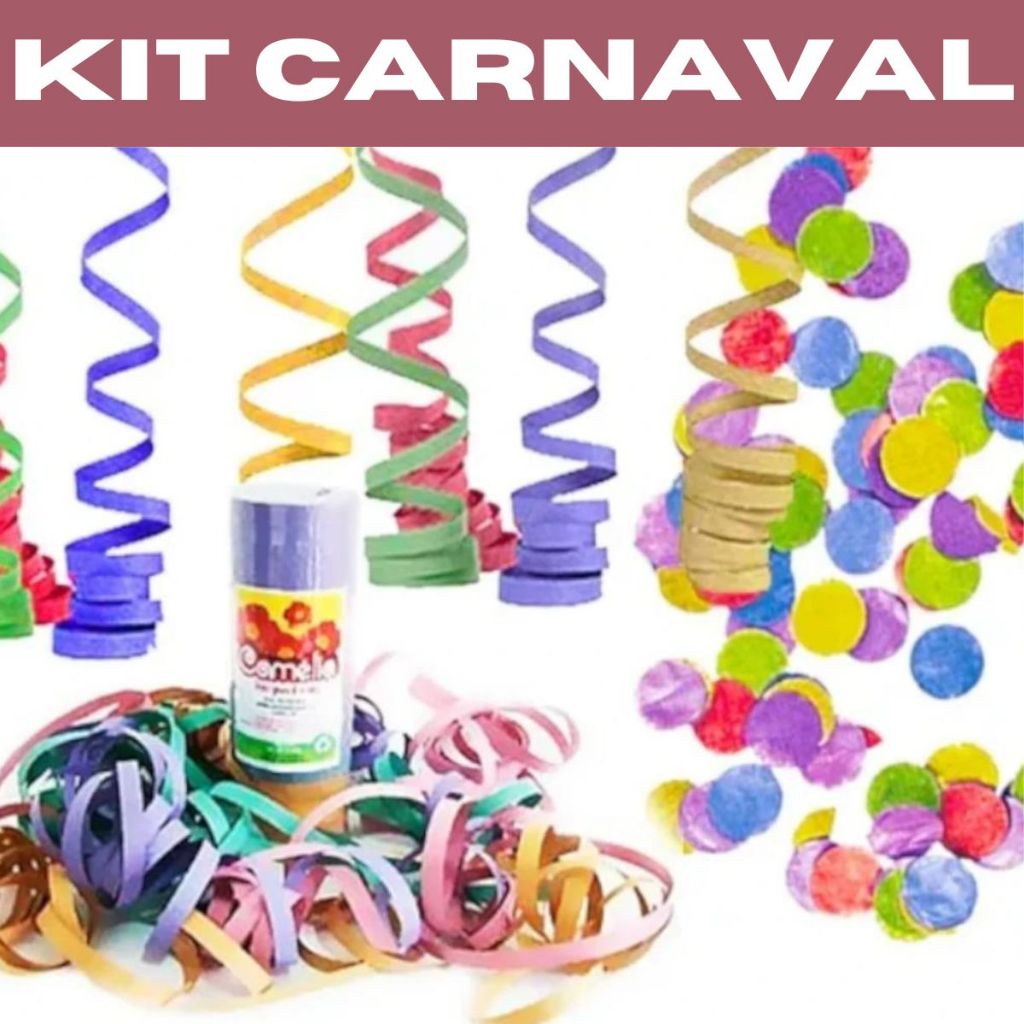 Kit Serpentinas Carnaval 5 Pcts Com 20 Rolos Cd em Promoção na Americanas