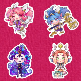stickers adesivos lol sg league of legends star guardian neeko lux poppy zoe