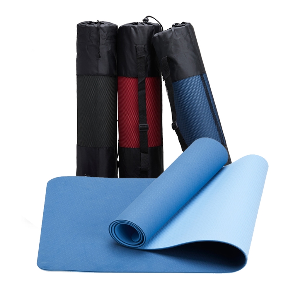 Tapete Yoga Mat Pilates PVC Com Estampa e Bolsa - Yangfit