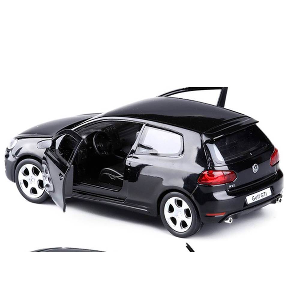 Rmz City Volkswagen Golf GTI 5Inch Diecast Model Collectible Series Vehicle with Opening Doors & Pullback Action Black main image 1