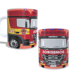 Caneca personalizada Bombeiros com seu nome