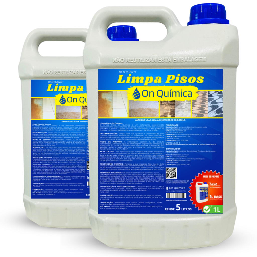 Limpa Pisos Encardido On Química Kit 2 Unidades | Shopee Brasil