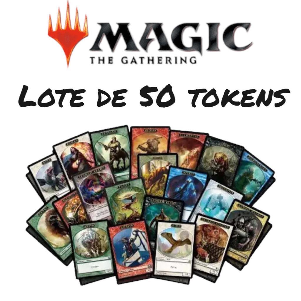 Lote cartas Magic 50 tokens Fichas Bulk cores variadas