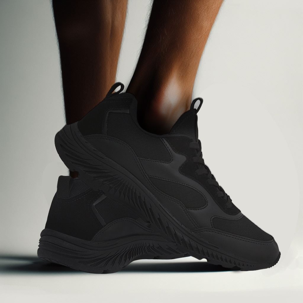 Tênis Tamanho Especial PRETO / PRETO Revior RV1000 42 43 44 45 46 47 48