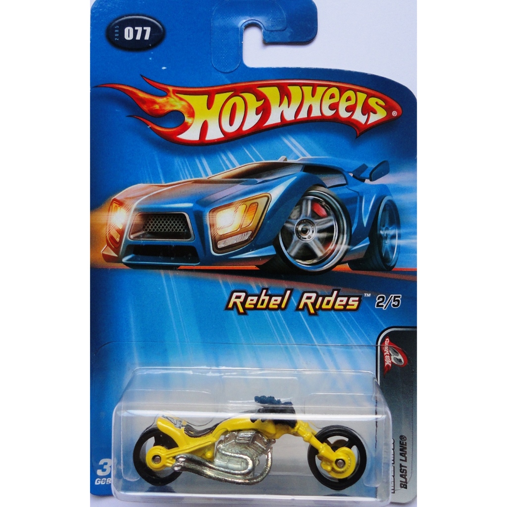 hot wheels rebel rides blast lane moto motocicleta - antigo