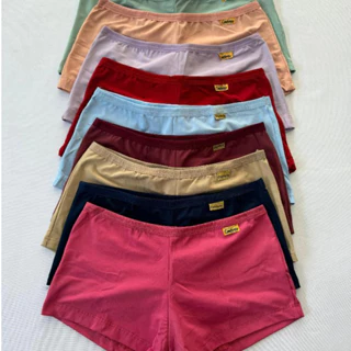 Kit Shortinho Conforto Estilo Boxer Não Marca Forro Algodão Lingerie Feminina Adulto Para Dormir