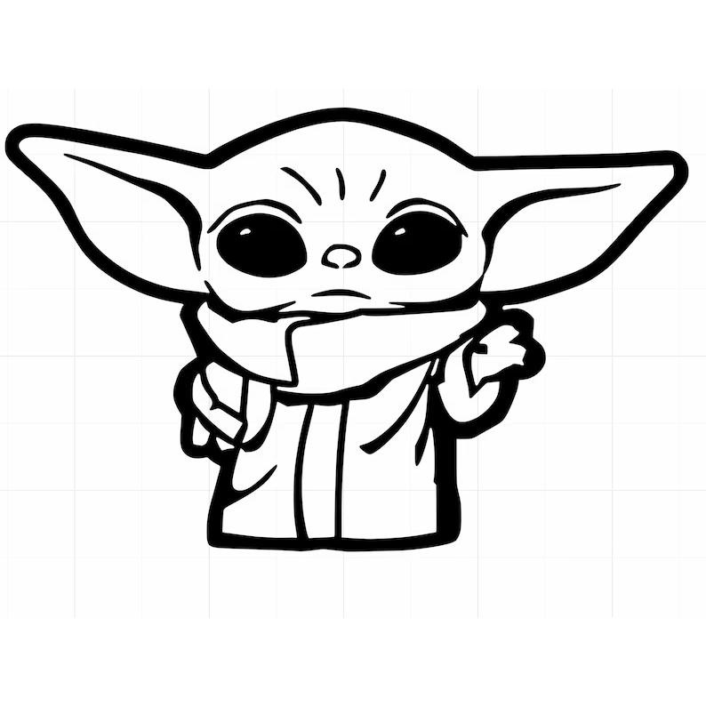 Adesivo De Porta The Mandalorian E Baby Yoda | Leroy Merlin