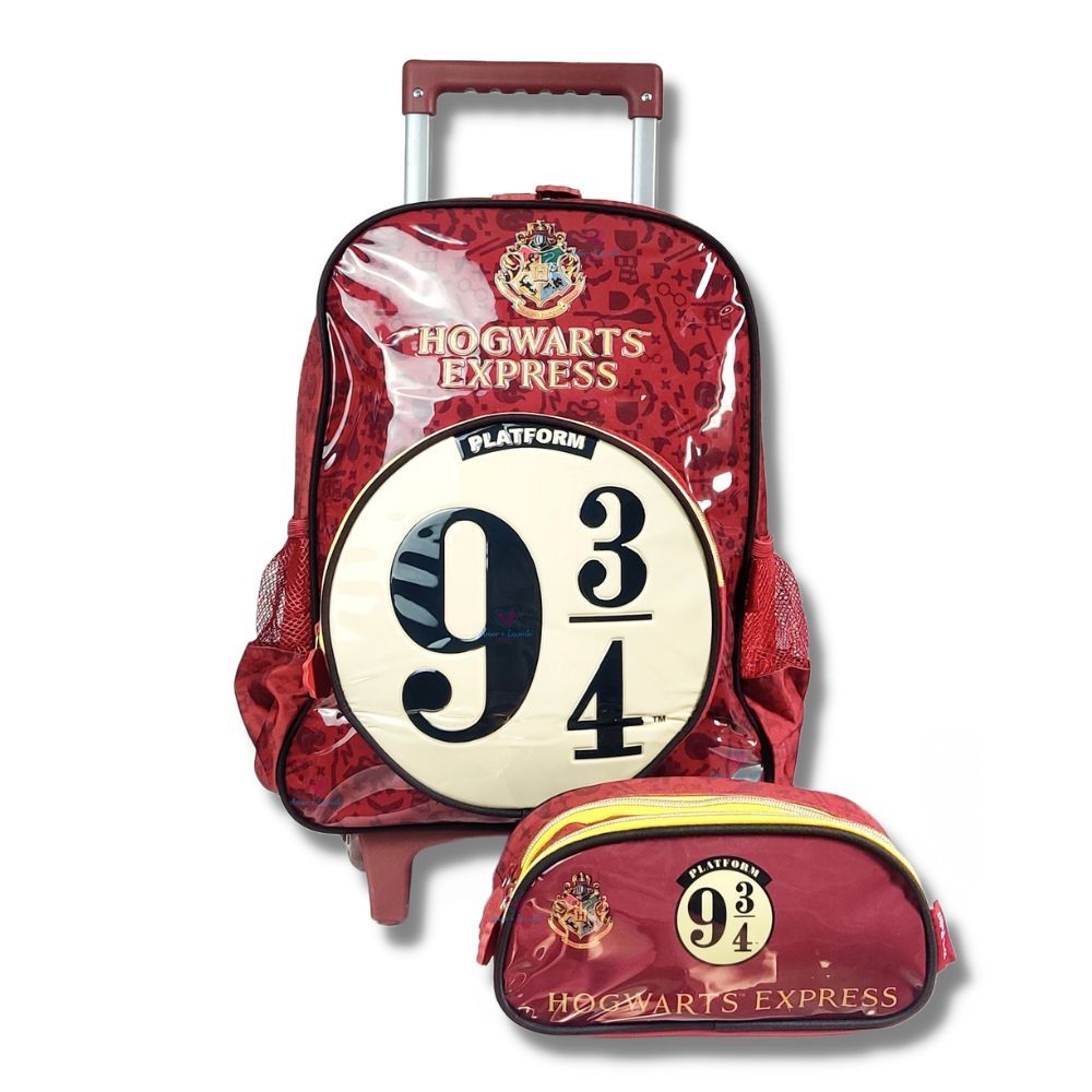 Kit Mochila de rodinha e Estojo do Harry Potter Luxcel | Shopee Brasil