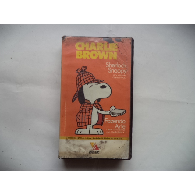 Fita Vhs Charlie Brown Sherlock Snoopy/Fazendo Arte Original Dublado ...