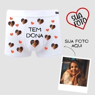 Cueca Box Personalizada Dia dos Namorados com FOTO TEM DONA