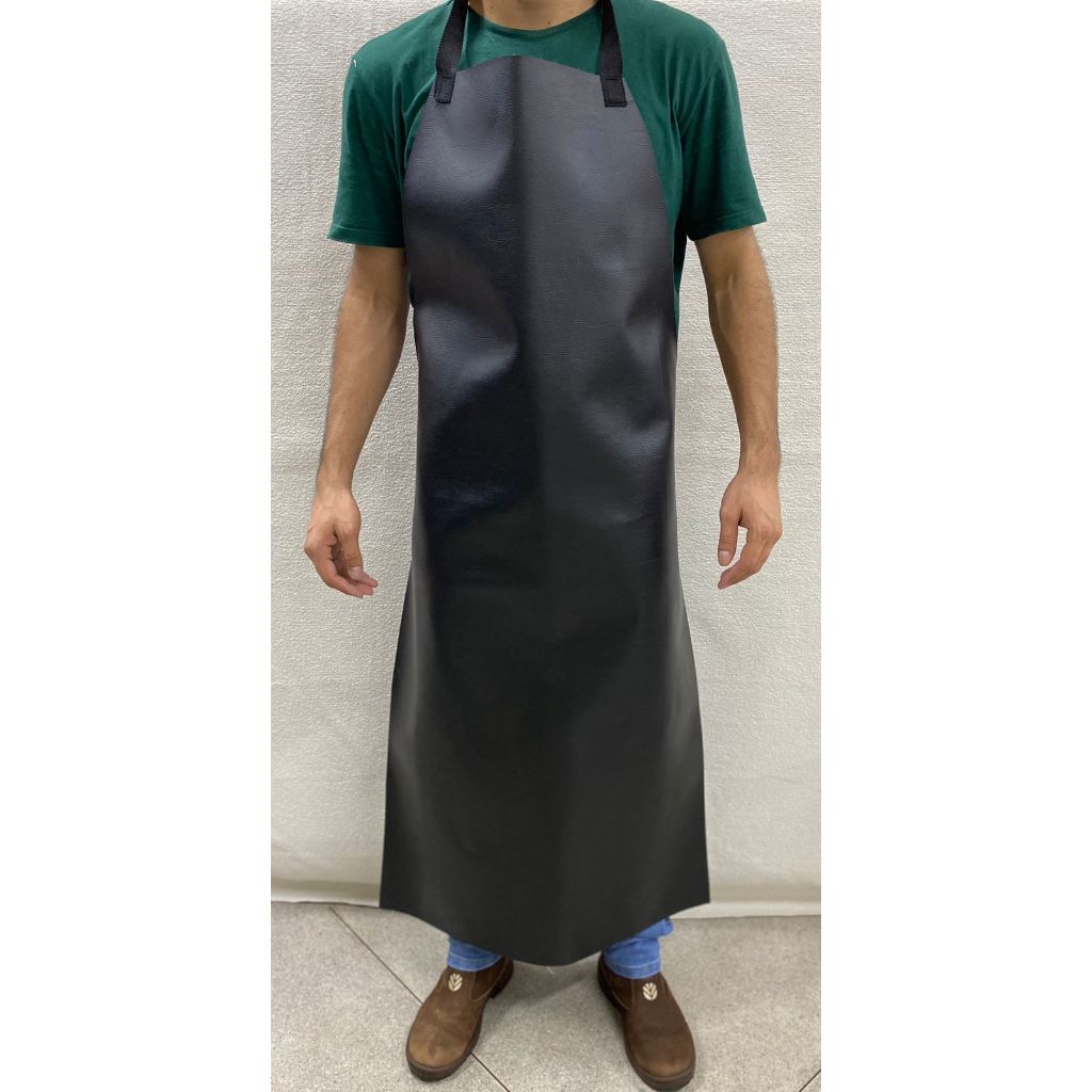 Avental Industrial Multiuso Couro Sintético - Impermeável - Preto