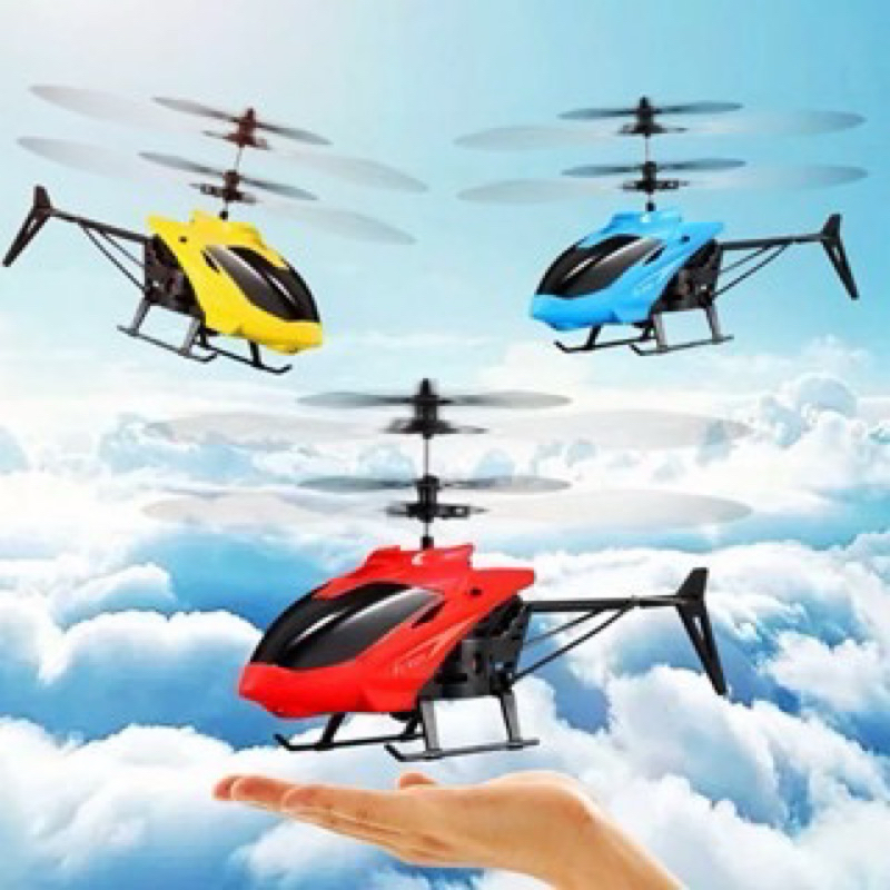 Brinquedo Helicóptero Drone com Sensor de Aproximação Recarregável USB