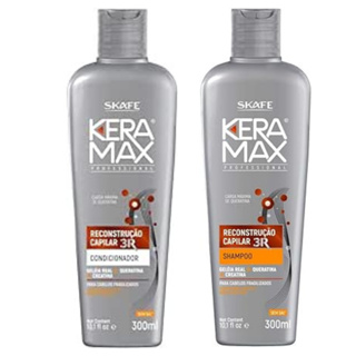 Kit Shampoo e condicionador keramax Reconstrução Capilar 300ml - Skafe