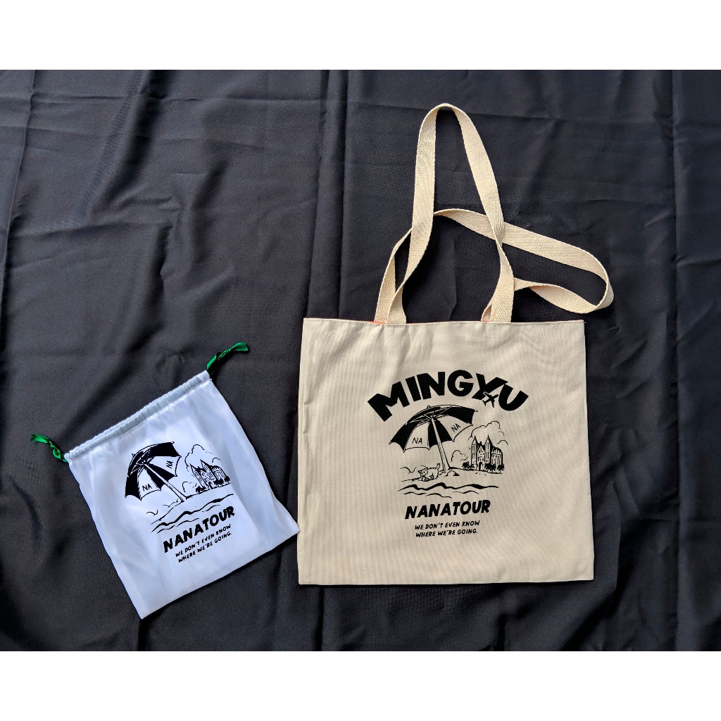 その他 Small World Tote Bag Bolsa sacola de lona Nana tour Seventeen estilo ecobag (estampa