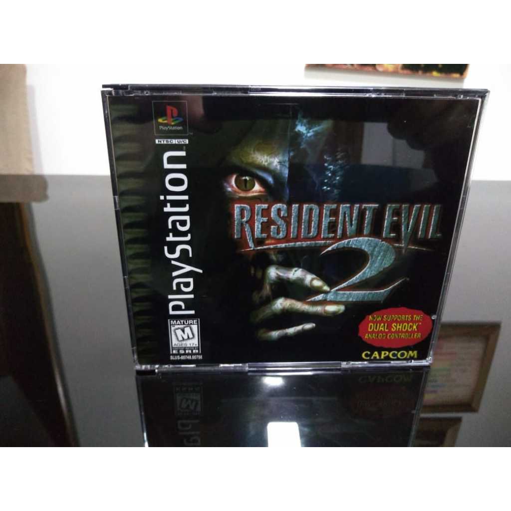 Case de Reposição Resident Evil 2 com manual - Repro