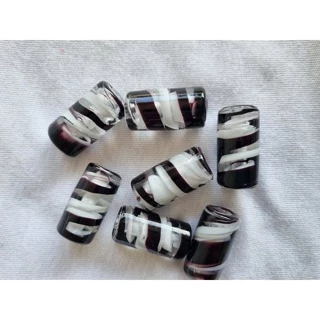 KIT C/ 3 ou 7 Unidades Firma em Murano Cristal/Branco/Preto GG ou M