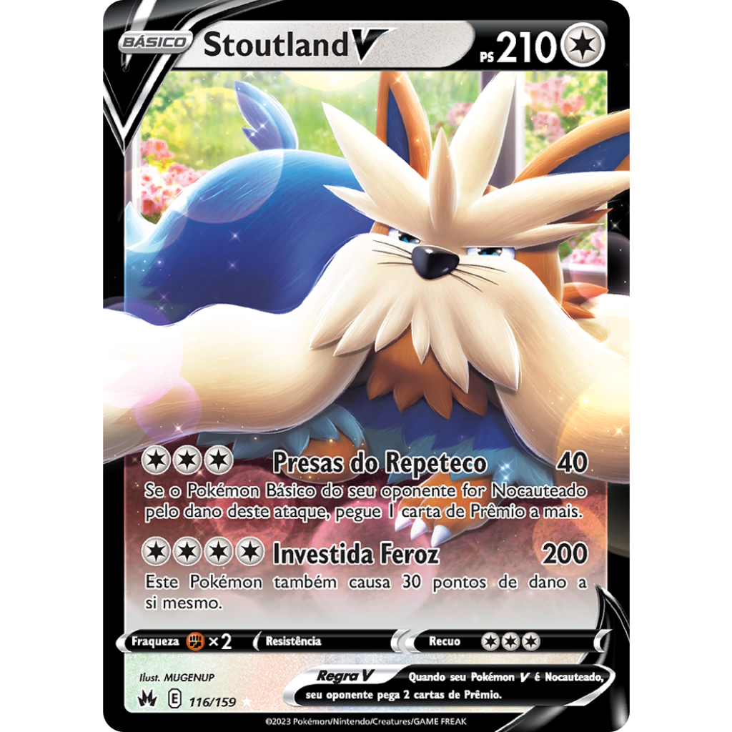 stoutland v pokemon card value Sword & Shield Battle Styles take 1 more Prize card Carta Pokemon Stoutland V Portugus