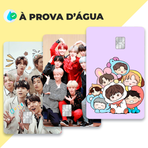 Adesivo de Cartão de Débito e Crédito BTS (Kpop Edition)