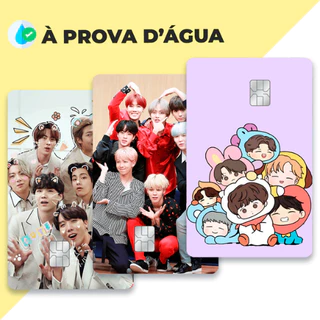 Adesivo de Cartão de Débito e Crédito BTS (Kpop Edition)