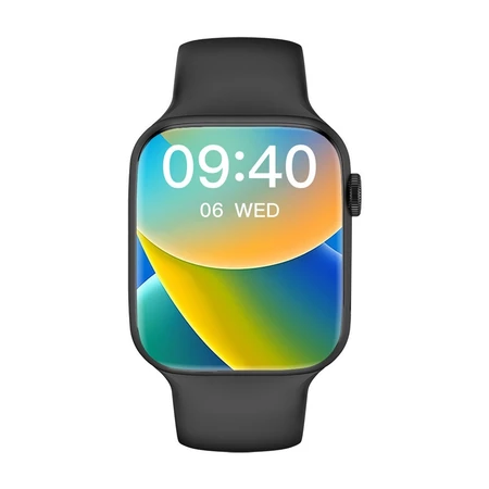 Smartwatch w29 pro serie 9 ilha dinamica nfc bussola armazena arquivo foto musica