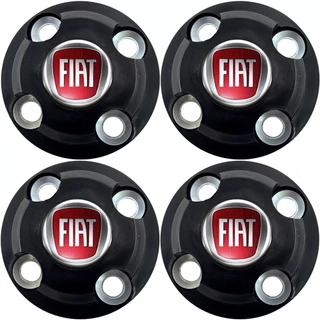 Jogo Calotinhas Centrais Fiat Aro 13 14 15 Uno Palio Punto
