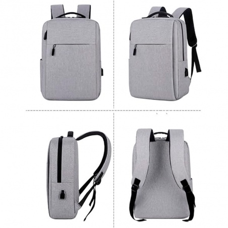 Mochila Escolar Unissex Impermeável Com Entrada USB