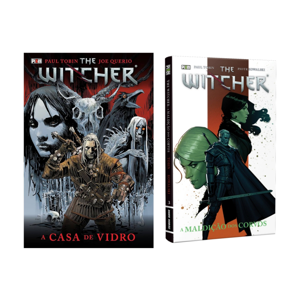 HQ Kit (acompanha com brindes) The Witcher: A casa de vidro & A Maldição dos Corvos - Paul Tobin