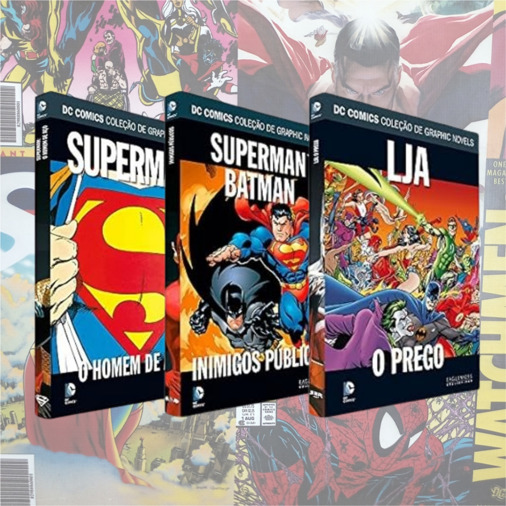 Coleção Graphic Novels DC Comics Eaglemoss Volumes 1, 2, 3, 4, 5, 8, 9