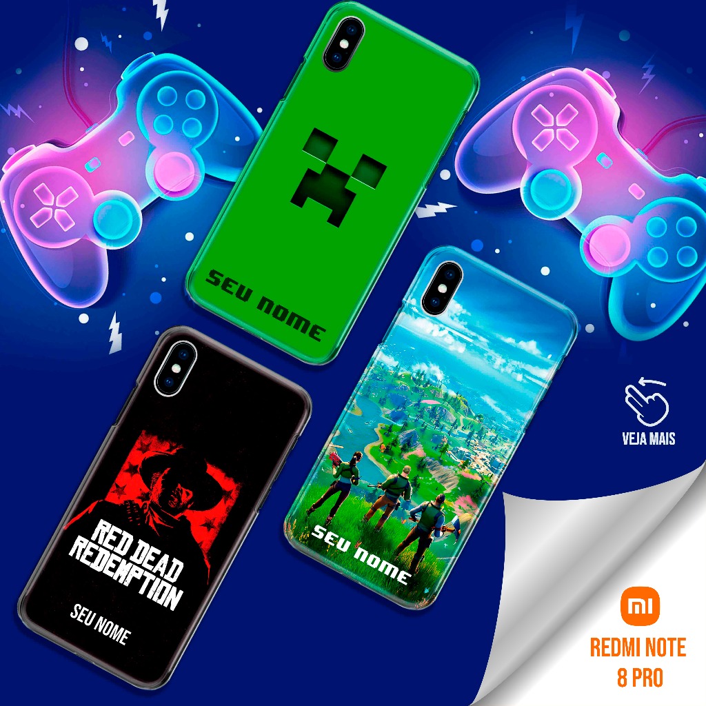 Capa Capinha - Redmi Note 8 Pro - Games | Shopee Brasil