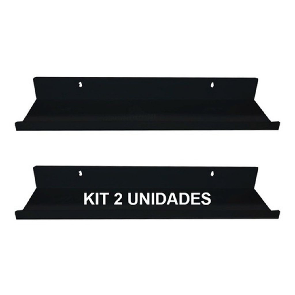 Kit 2 Prateleiras Aereas Industriais 30cm Multiuso 30x12 em Aço