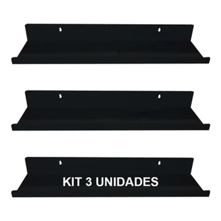Kit 3 Prateleiras Aereas Industrial 30cm Multiuso 30x12 em Aço