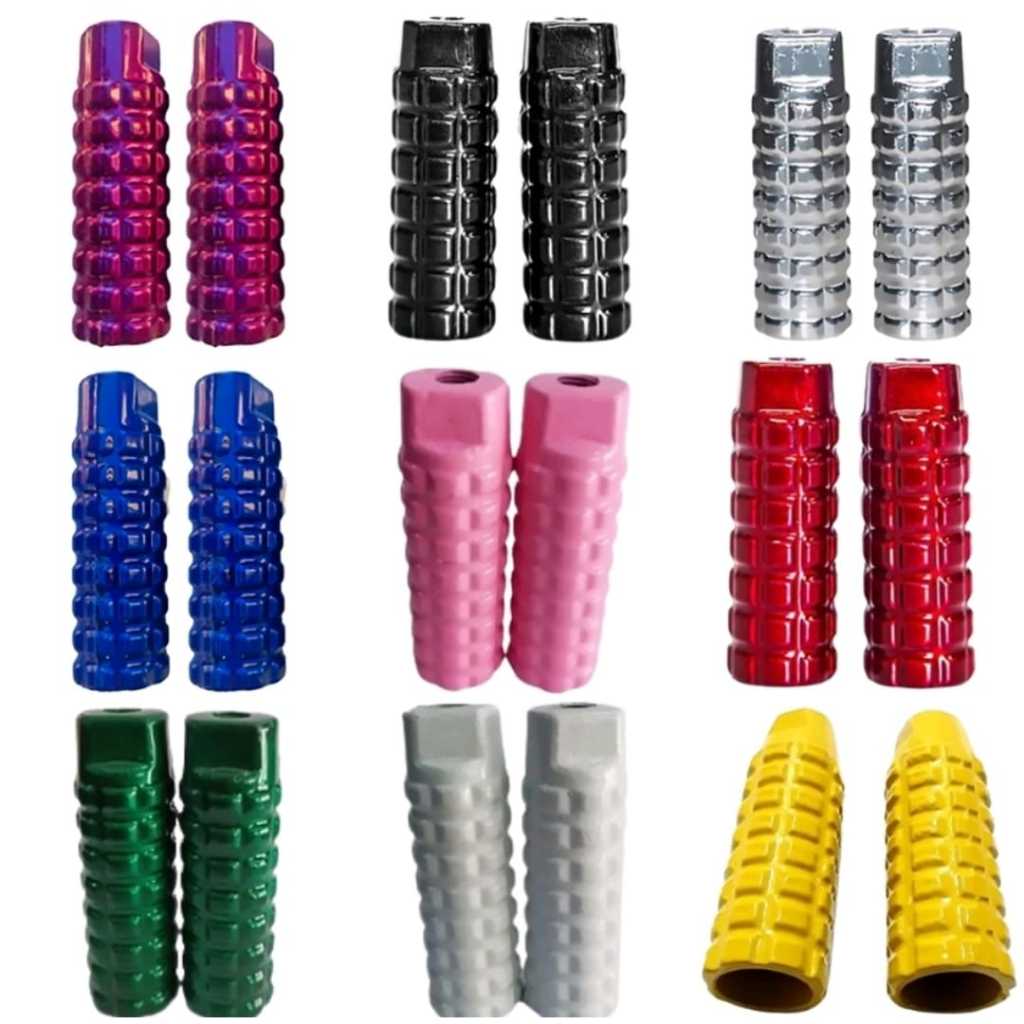 Par De Pedaleira Apoio Pezinho Trolhinha Alumínio Bike