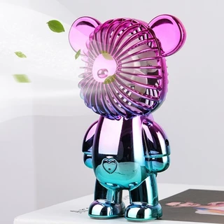 Mini Ventilador USB Em Formato De Urso violento Portátil