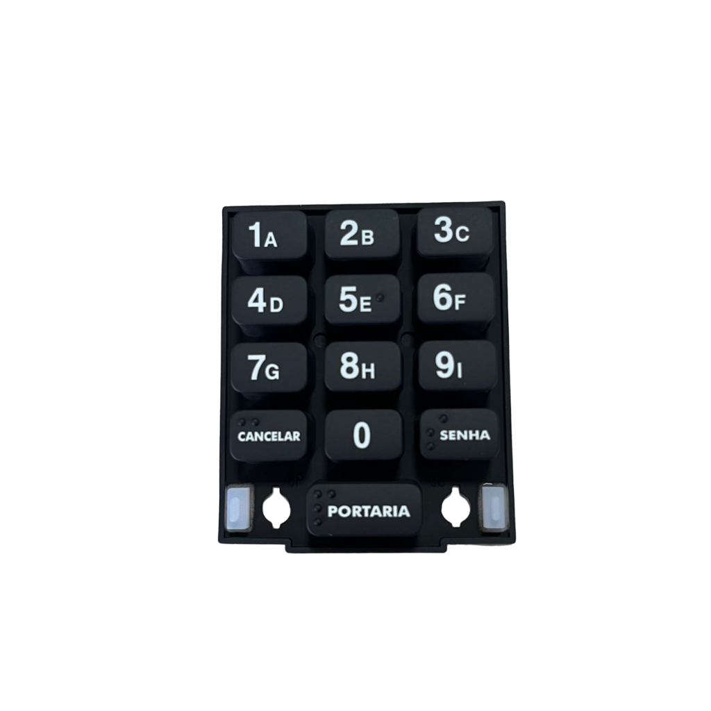 Teclado De Silicone Para Porteiro XPE Plus ID Intelbras Original
