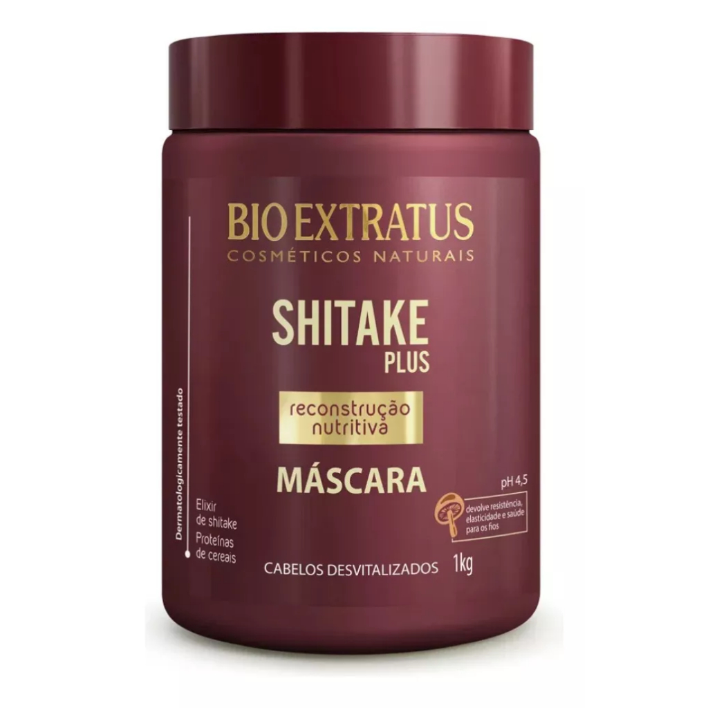 Máscara Shitake Plus Bio Extratus 1kg Cab. Desvitalizado